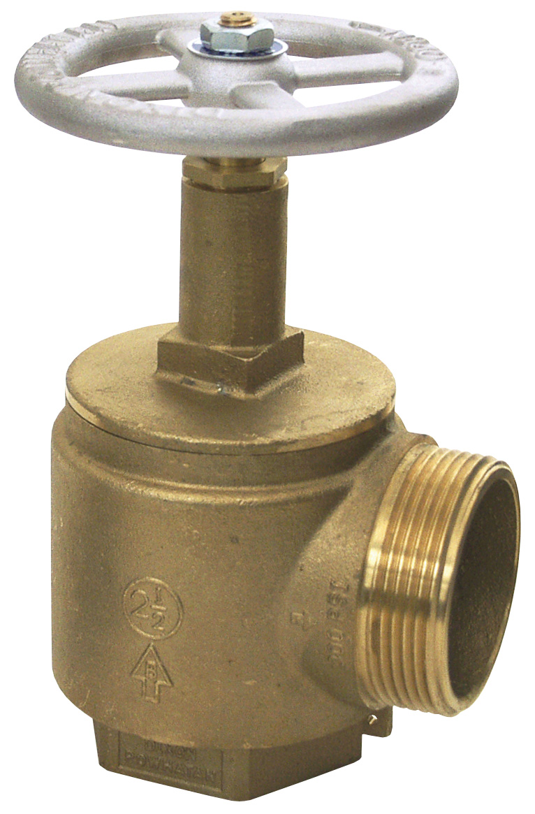 DOMESTIC BRASS ANGLE HOSE VALVE MALE OUTLET